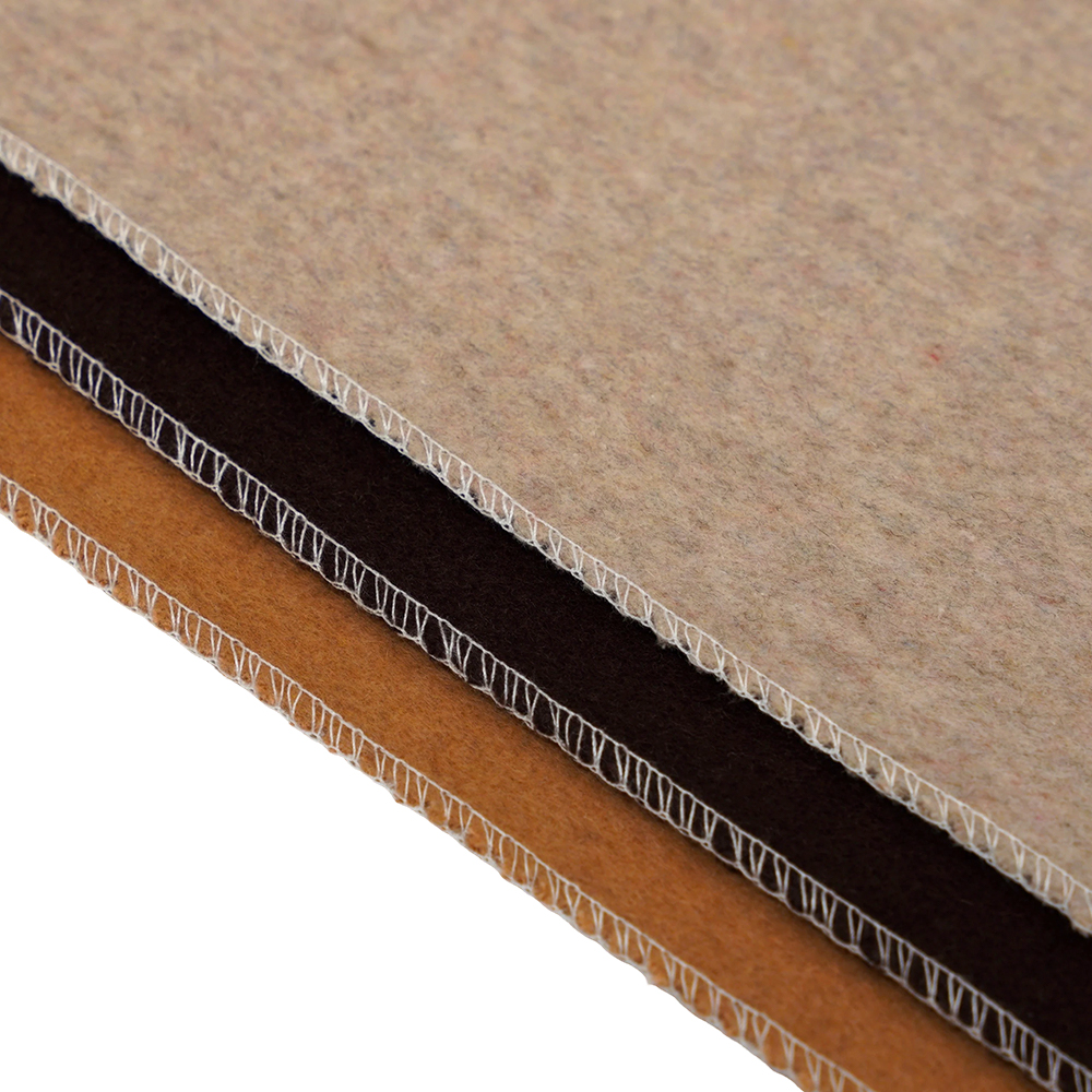 50% Bulu , 40% Poliester , 10% Gentian Lain, 720G/M, Warna Pes Kacang, Kain Bulu Dua Sisi Tebal, ML-0124-4382-1