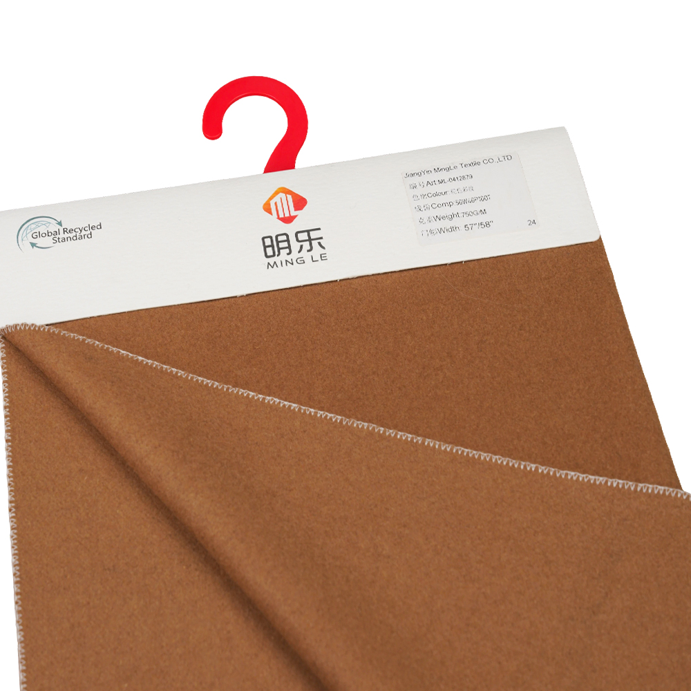 50% Bulu, 50% Gentian Lain, 730G/M, Unta, Kain Twill Melton, ML-0412879