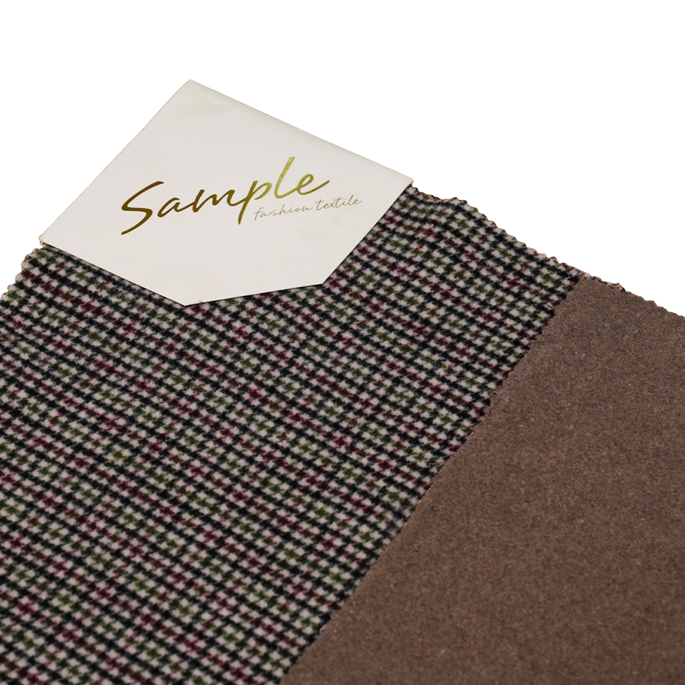 20% Bulu, 70% Poliester, 10% Gentian Lain, 800G/M, Semakan Warna, Fabrik Baldu Dua Sisi, ML-4400-3