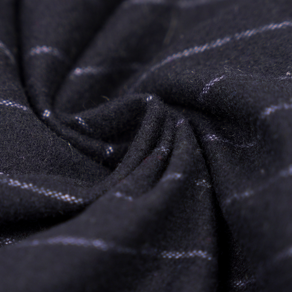 53% Bulu, 47% Poliester, 350G/M, Zhiqing + Putih, Fabrik Flanel Berjalur Menegak, ML-317245X-2