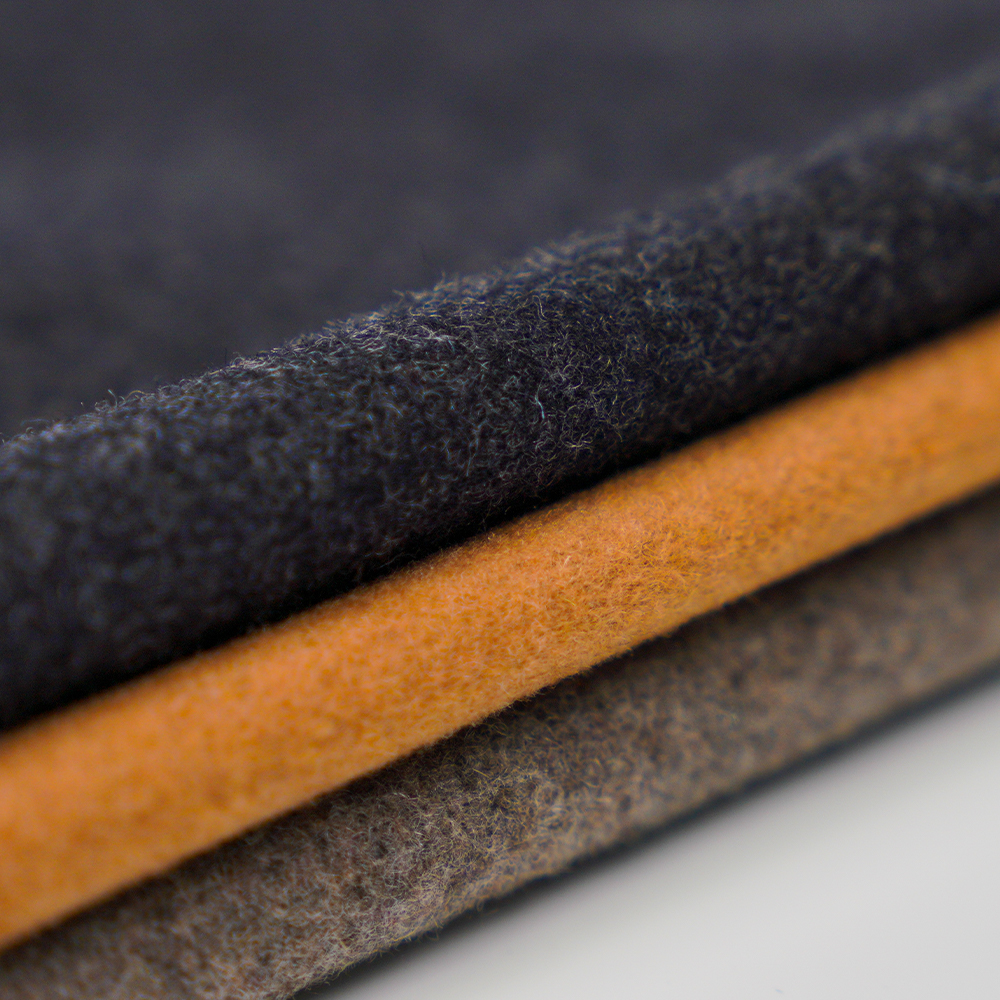 60% Bulu, 30% Poliester, 10% Gentian Lain, 800G/M, Kelabu Gelap, Melton ML-90345