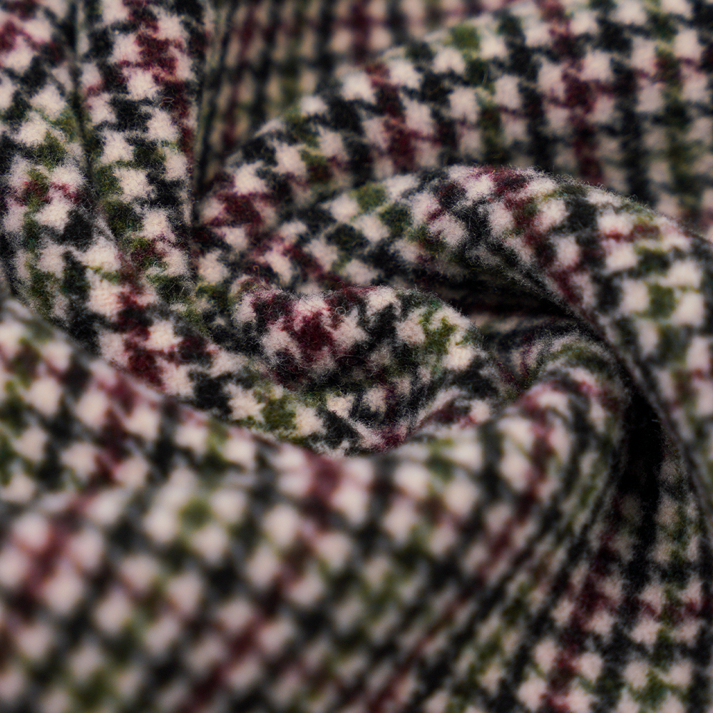 20% Bulu, 70% Poliester, 10% Gentian Lain, 800G/M, Semakan Warna, Fabrik Baldu Dua Sisi, ML-4400-3