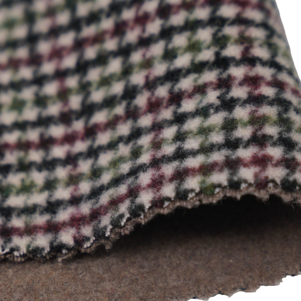 20% Bulu, 70% Poliester, 10% Gentian Lain, 800G/M, Semakan Warna, Fabrik Baldu Dua Sisi, ML-4400-3